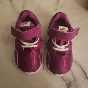 Purple nike shoes